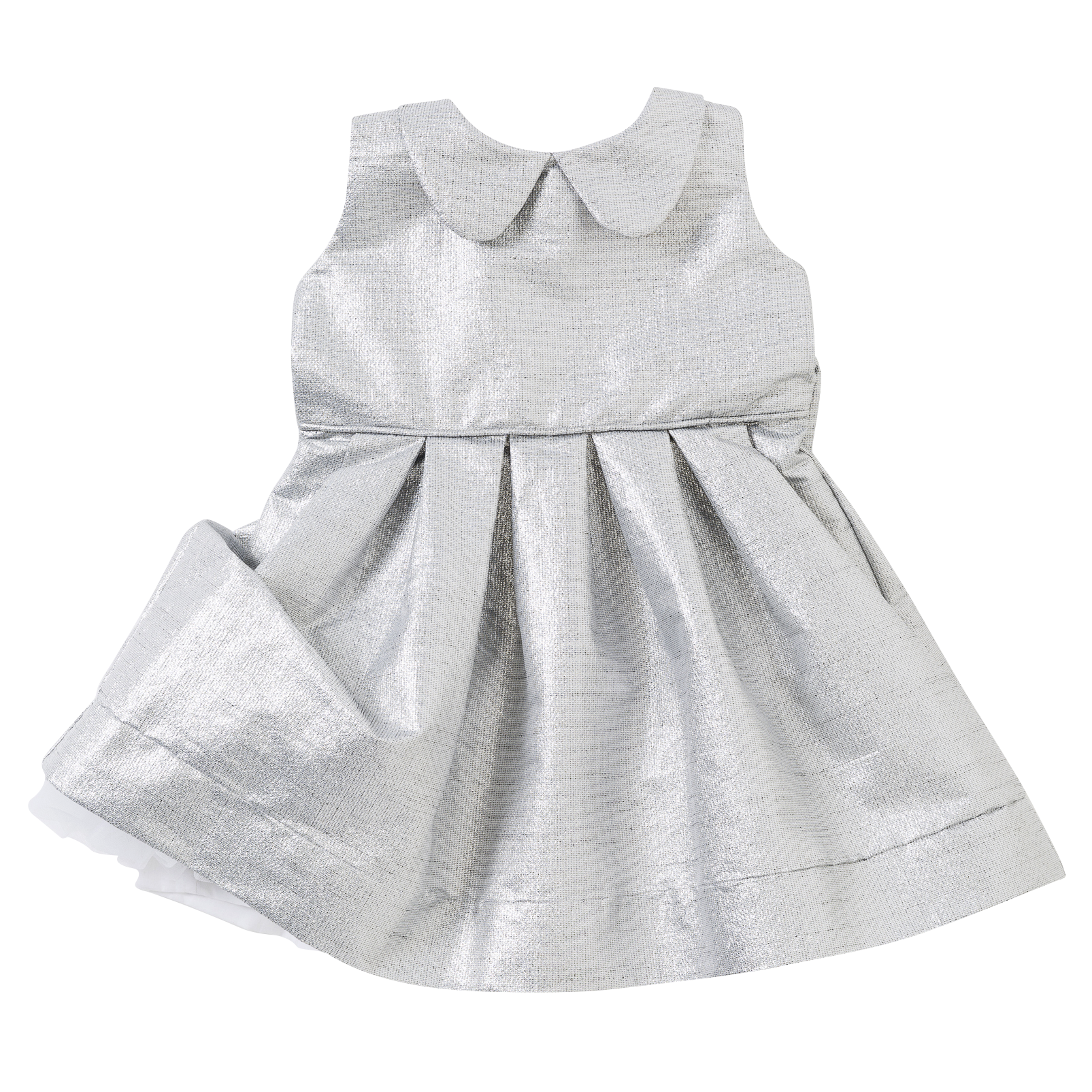The Peter Pan Dress in Silver