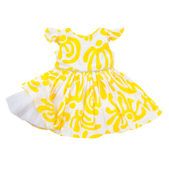The Aria Dress in Yellow Dancers