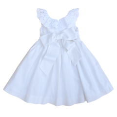 The Poppy Dress in French White