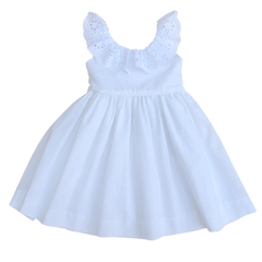 The Poppy Dress in French White