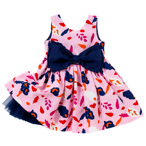 The Bow Dress in Pink Collage