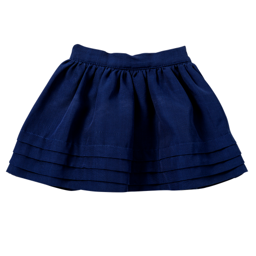 The Pin Tuck Skirt in Navy