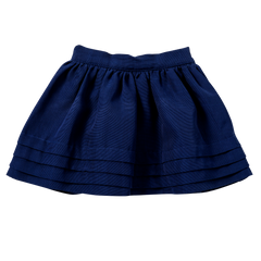 The Pin Tuck Skirt in Navy