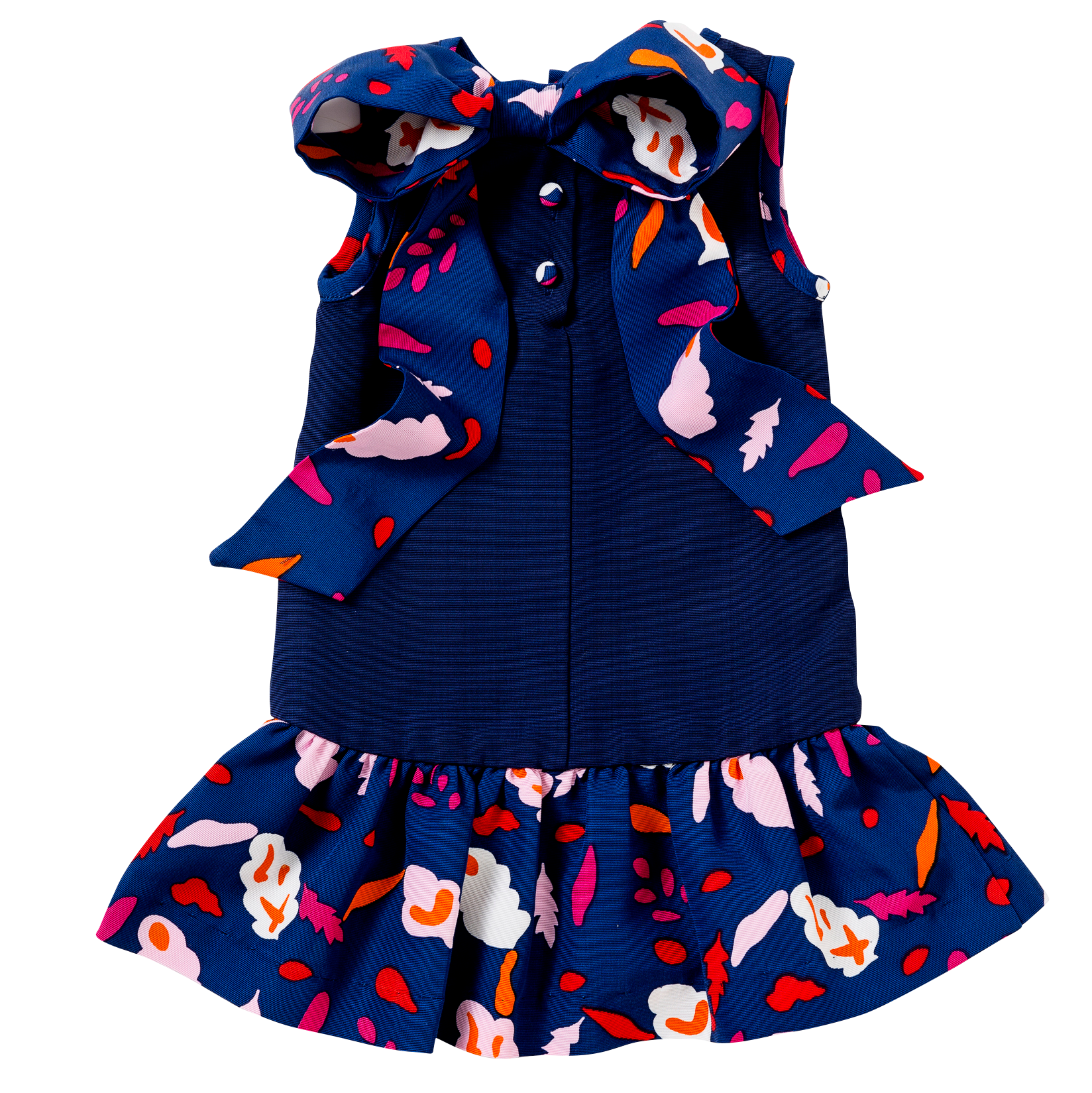The Dylan Dress in Navy Collage