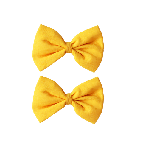 Bow Clips in Yellow