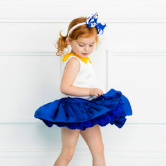 Side Bow Headband in Blue Dancers